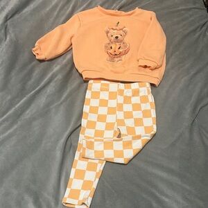 Orange and White Checkered Pants